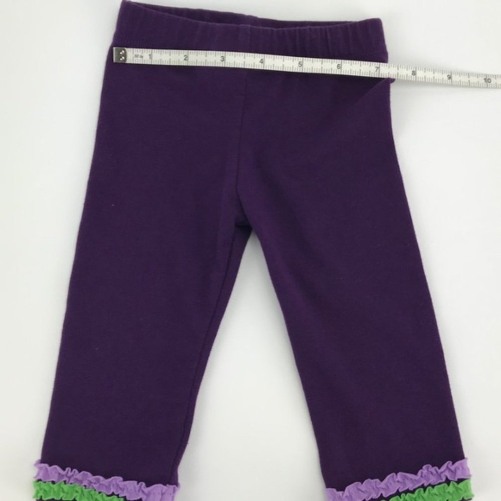 Rare Editions Purple Green Ruffle Matching Set 6M - Picture 7 of 8